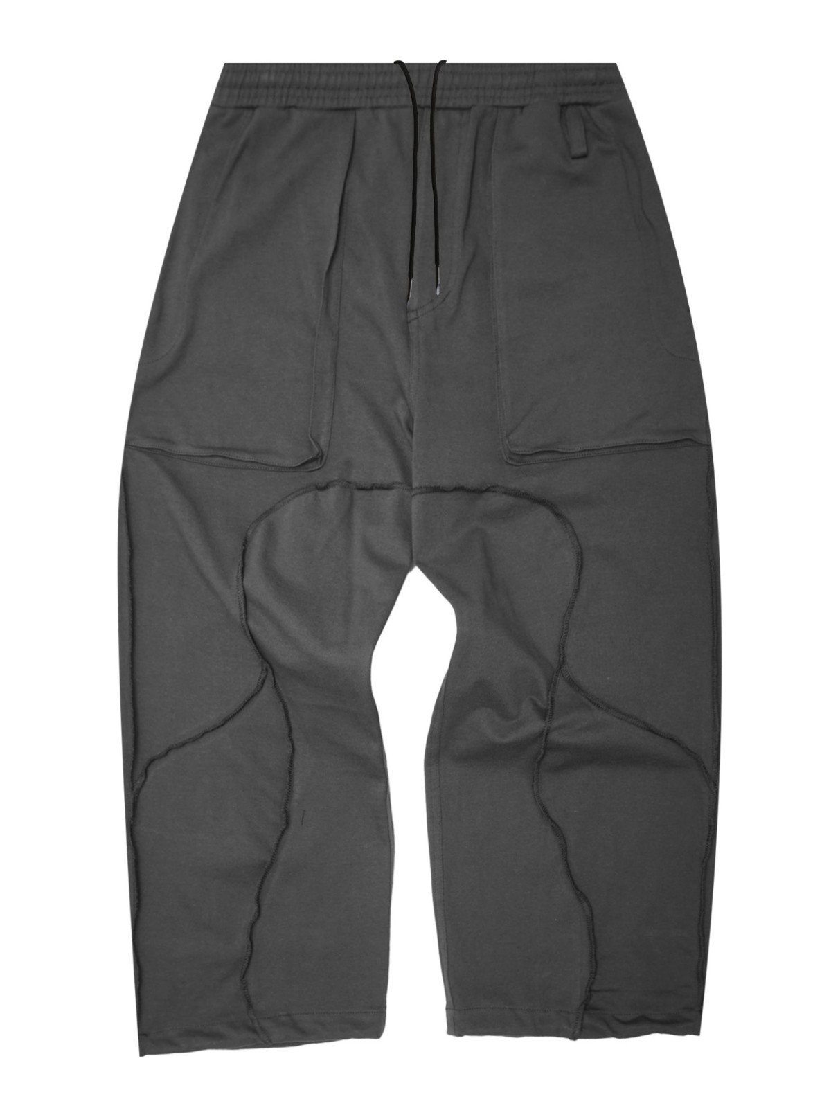Pantalones Largos Deportivos con Empalme Retro para Hombre de Poliéster Absorbente de Humedad para Ocio y Correr