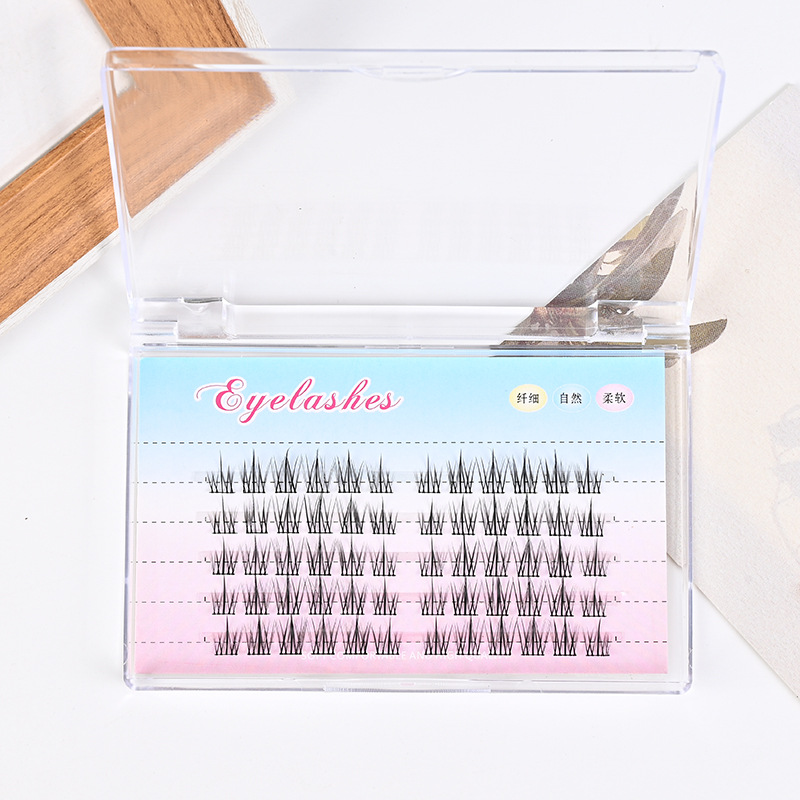 自然款太阳花  分段式假睫毛 可定LOGO