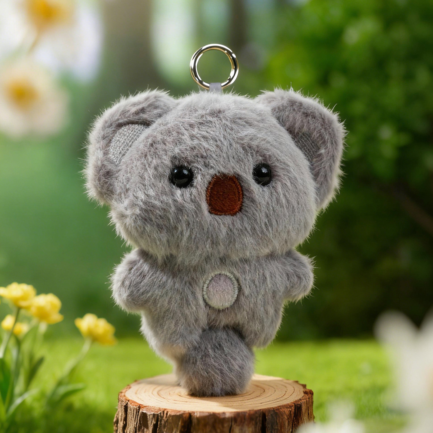 KOKI casa peluche colgante bolígrafo descomprimir muñeca pequeño llavero lindo ardilla regalo de estudiante bolsos creativos colgante