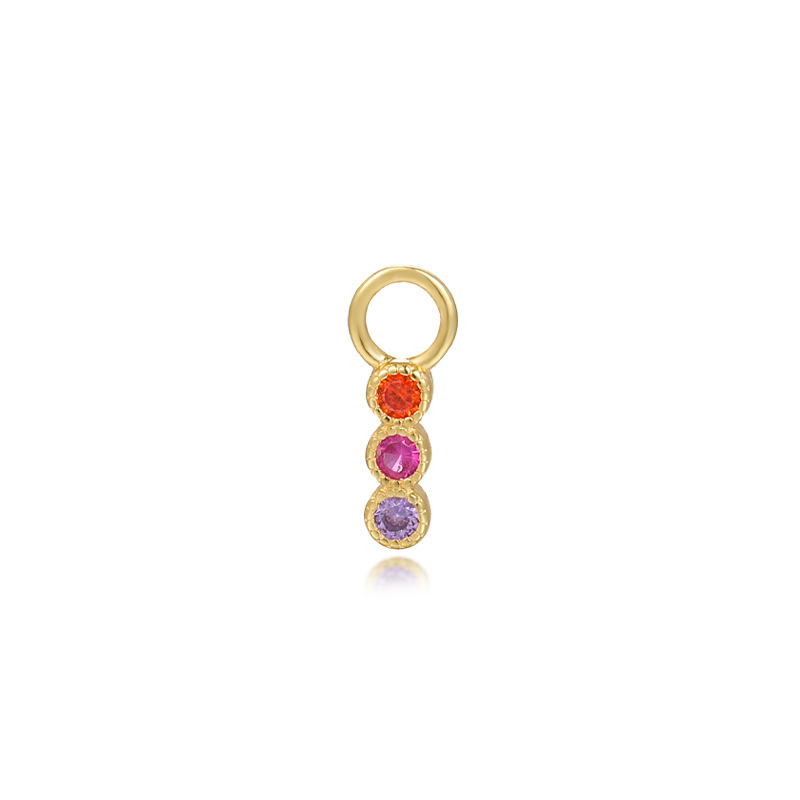 Women's Gender 925 Sterling Silver Color Block Water Droplets