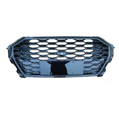 19-23 Models Are Suitable for Audi Q3 Modified Grille, Rsq3 Grille, Honeycomb Grille with Four-Wheel Drive Grille (Zhongwang) - 19-23rsq3-black-frame-black-mesh