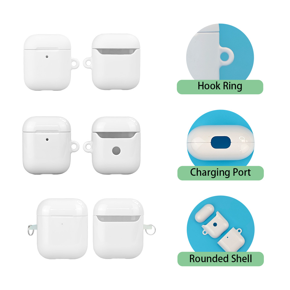 Aplicable a Apple Bluetooth auriculares airipods1 / 2 generación transferencia de calor auriculares material de caso al por mayor