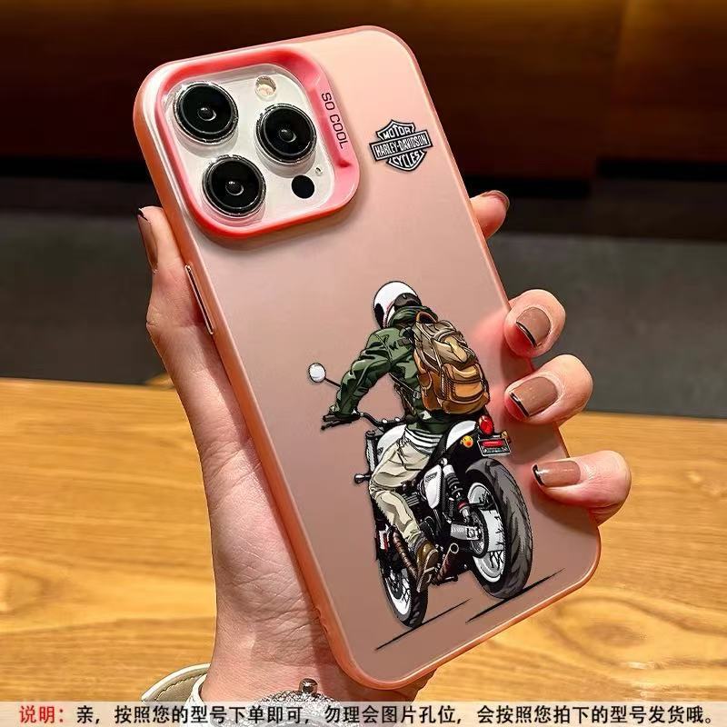 Nuevo chico motociclista para iPhone 16 funda para teléfono móvil Apple 15promax/14 /13pro12 Europa y América 11