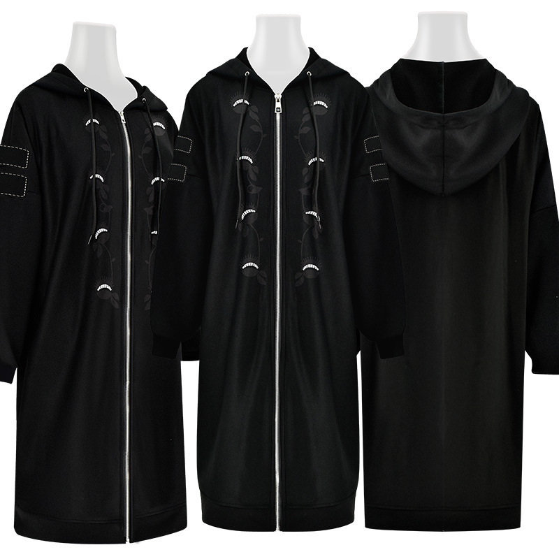 Adams Family cos Halloween Wednesday Adams Black Sweatshirt Same cosplay Costume Spot