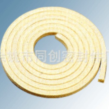 厂家批发 芳纶盘根 芳纶黑四氟交织盘根 芳纶盘根环