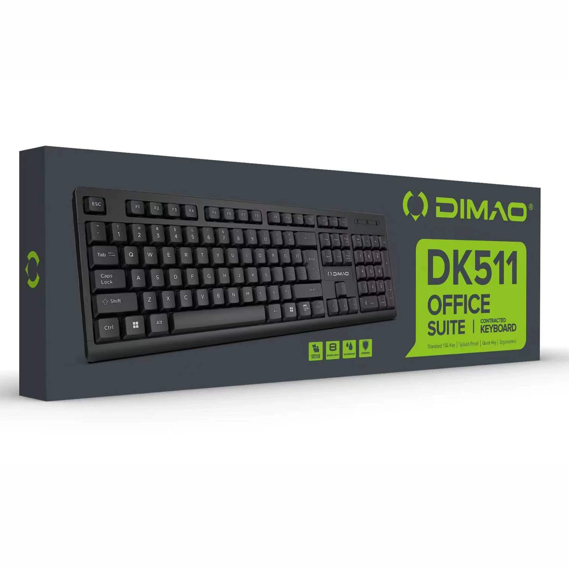 Keyboard for office, laptop, mouse, set, business version