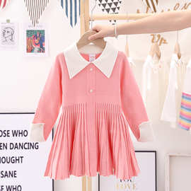 YOUYIXING新品女童毛衣裙春秋外穿连衣裙长袖针织裙时尚潮童礼物