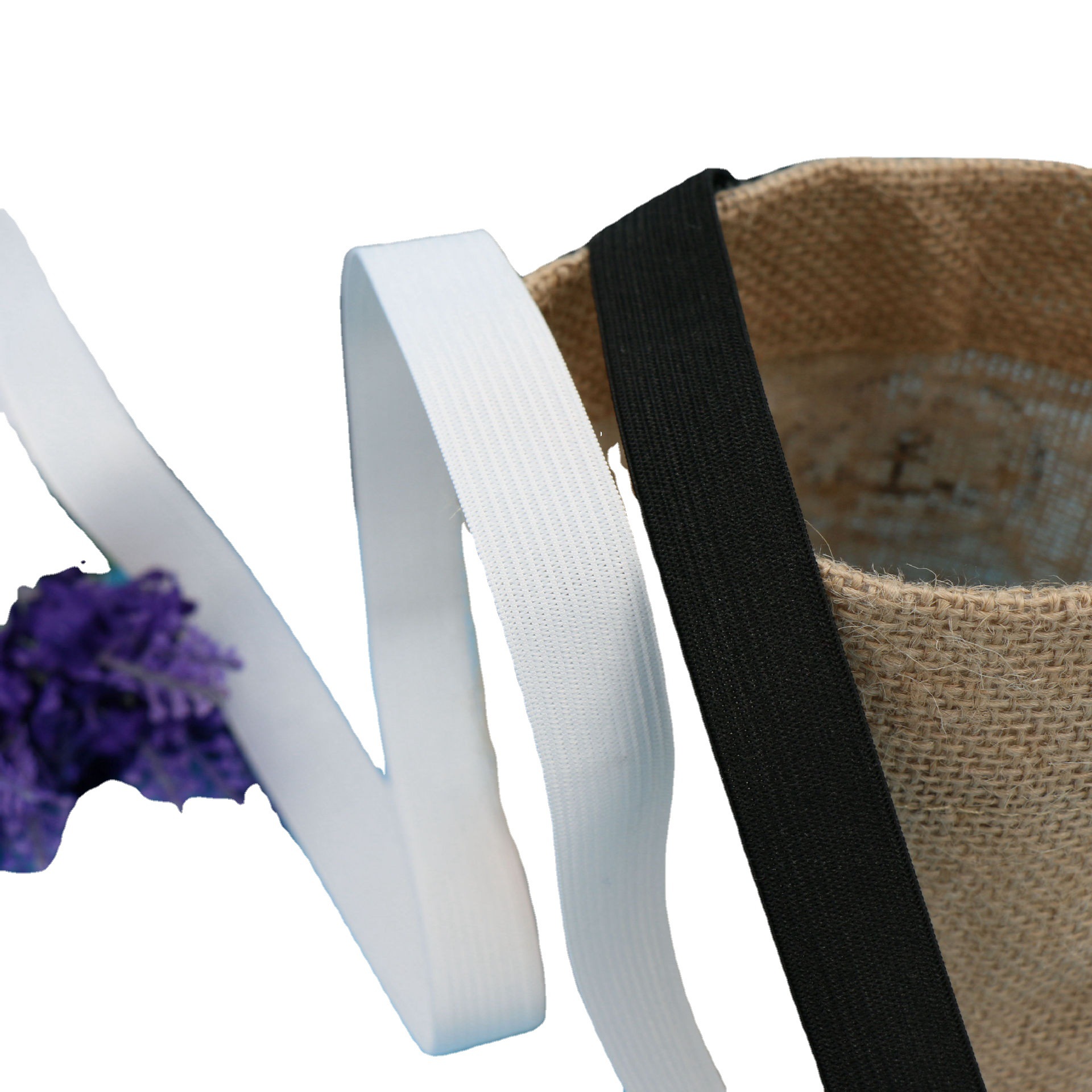 1.5cm-5cm松紧带钩编针织宽松紧服装辅料弹力带箱包高弹力扁皮筋