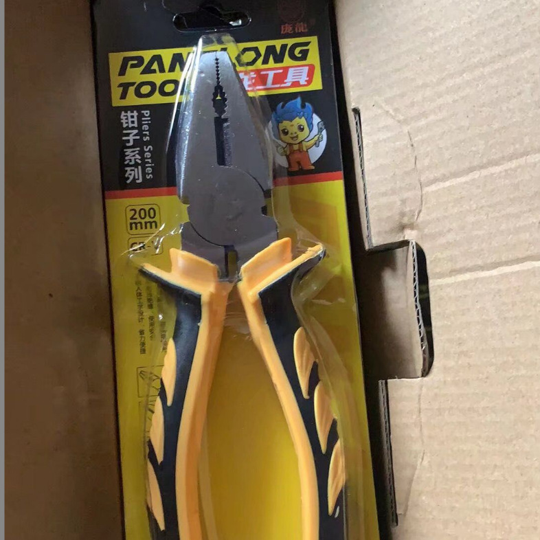Fabricante 8 acero Geely manejar mango a rayas alicates de alambre Alicates de punta afilada Alicates de punta diagonal alicates de tigre herramientas de hardware