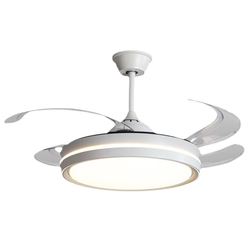 [Selección estricta] ventilador invisible minimalista lámpara de techo ventilador silencioso moderno en la sala de estar lámpara de techo ventilador