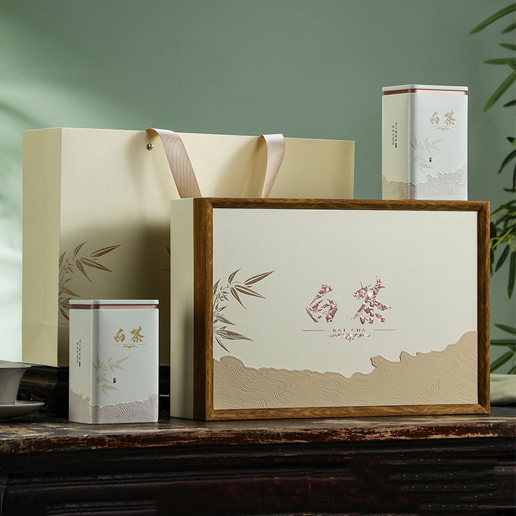高档白茶茶叶包装盒空盒安吉白茶福鼎白茶天目湖白茶黄金芽空礼盒