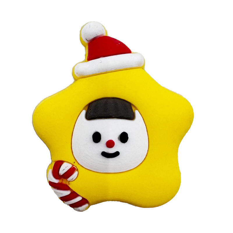 メーカー卸売Q版クリスマス洞洞シューズアクセサリー、厚みのあるエポキシ樹脂製シューズフラワー、DIY装飾アクセサリーシューズバックル|undefined