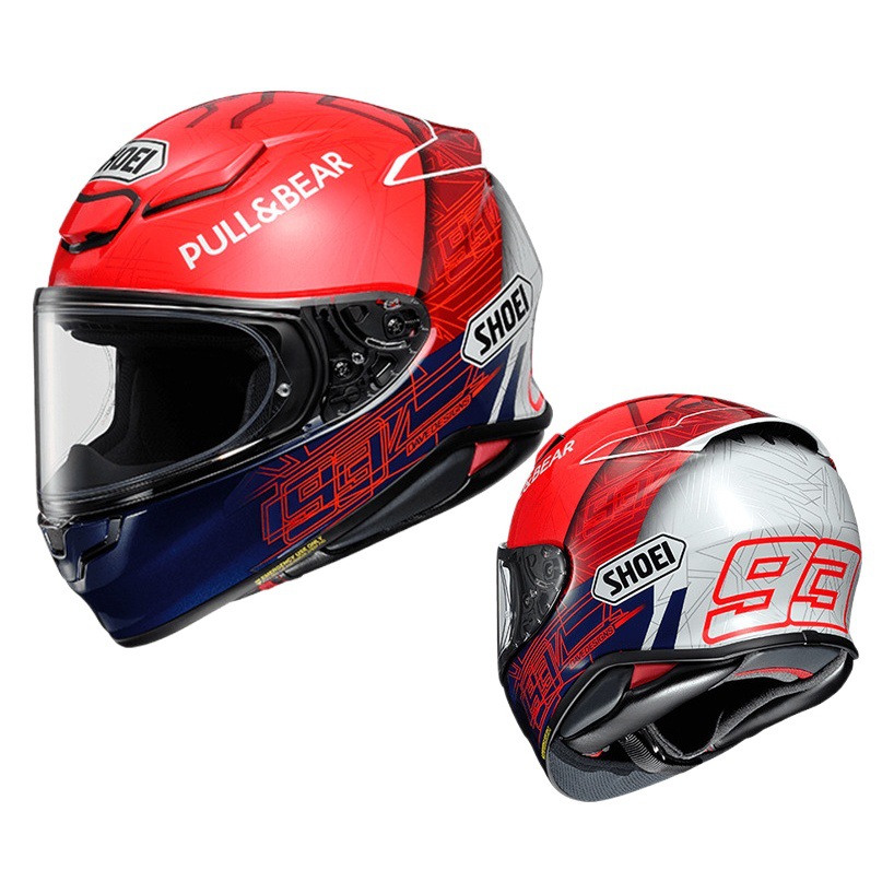 SHOEI Z8 casco importado de Japón motocicleta de los hombres de papel grúa casco completo carreras motocicleta cuatro estaciones hombres y mujeres de la hormiga roja