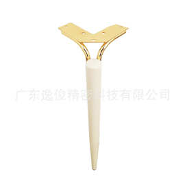 时尚豪华长款台脚金属白金配色五金桌脚工厂批发价铁制长桌支腿