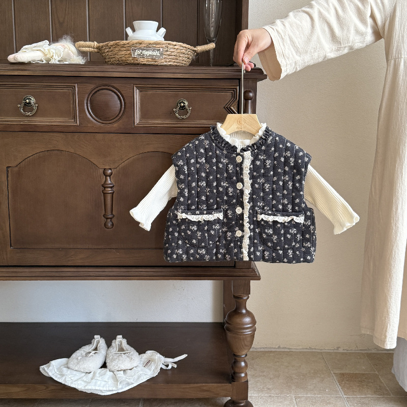 婴儿衣服秋冬季女宝宝套装深秋夹棉加厚婴幼儿一岁时髦冬款三件套|undefined