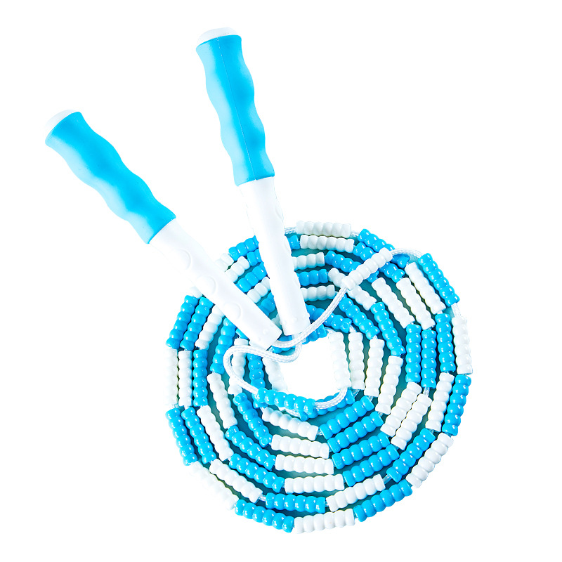 8311 de bambú de saltar cuerda de los niños suave cuentas de saltar cuerda de deportes escolares recomiendan longitud ajustable bolsa de almacenamiento