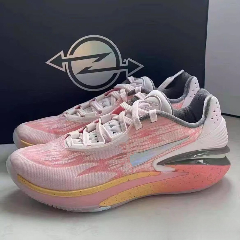 Putian Peach Basketball Shoes Men's Shock Absorbing Practical Low-Top Full Palm Air Cushion Sports Shoes