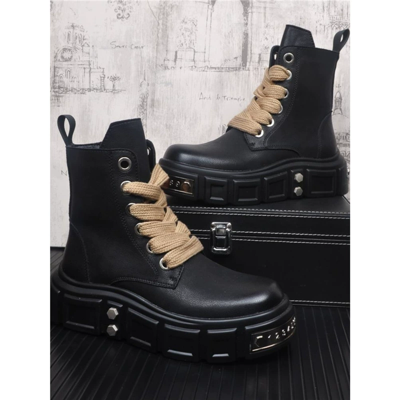 Новые осенние и зимние высокие ботинки Martin сапоги для мужчин повседневные короткие сапоги