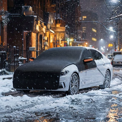 Car snow shield — snow cover