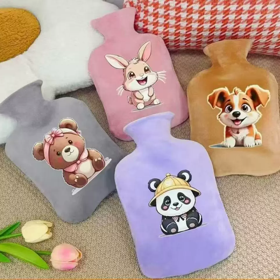 新款注水大号暖手宝可爱学生卡通热水袋注水批发防爆暖肚子暖水袋