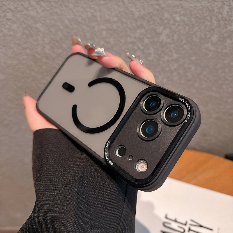 金属镜头磁吸适用iPhone17PROMAX透明手机壳苹果16高级感保护套15|undefined