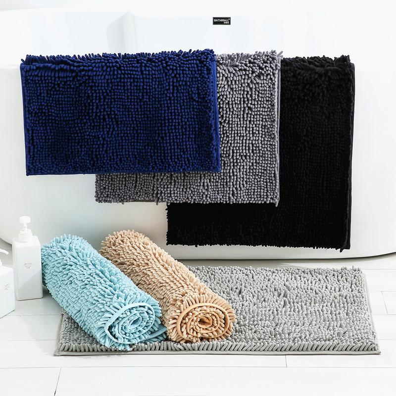 Nueva alfombra de piso al por mayor alfombra de piso de chenille baño dormitorio entrada cocina sala de estar absorbente antideslizante alfombra de piso estera del pie