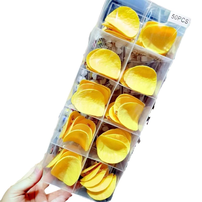趣味のシミュレーションポテトチップスの子供のヘアピンが可愛いです。|undefined