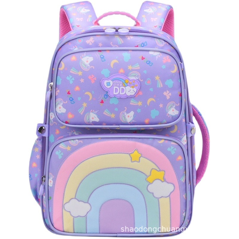 Mochila escolar transfronteriza protección de la columna vertebral y reducción de la carga mochila impermeable Escuela Primaria niños grado 3 a grado 6 mochila Niña