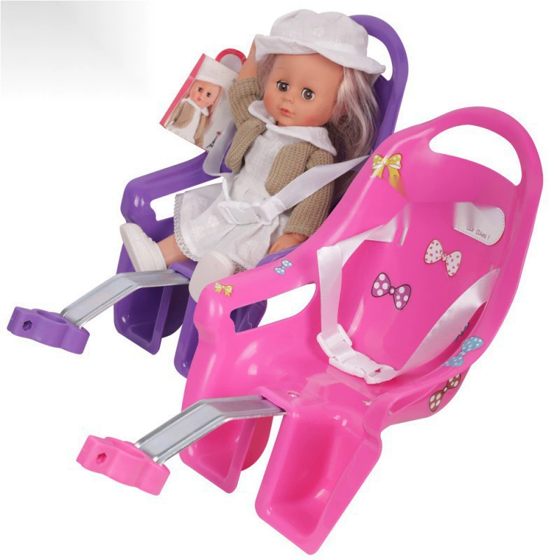 . Детское украшение для велосипеда, кукольное сиденье, кукольное ведро для девочки, сиденье для куклы Барби поставляется с наклейками