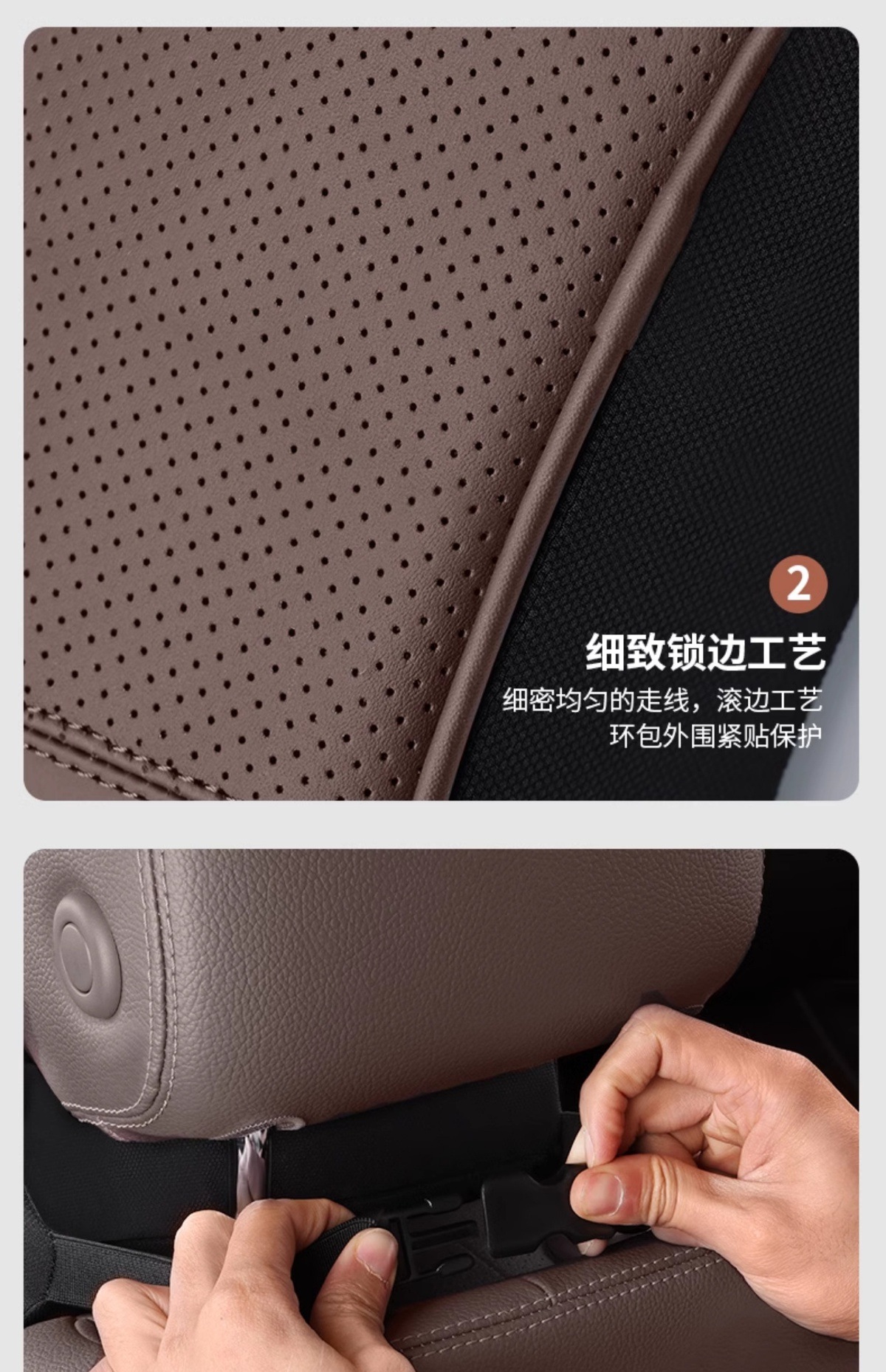 Lexus UX NX RX ES LX special genuine leather headrest and lumbar support, comfortable neck pillow, seat lumbar support decoration