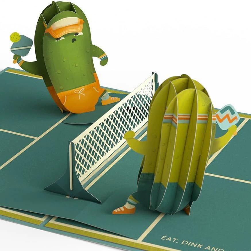 Трансграничные 3D стерео поздравительные открытки высокого уровня в гольф теннис поздравления с днем рождения поздравительные открытки