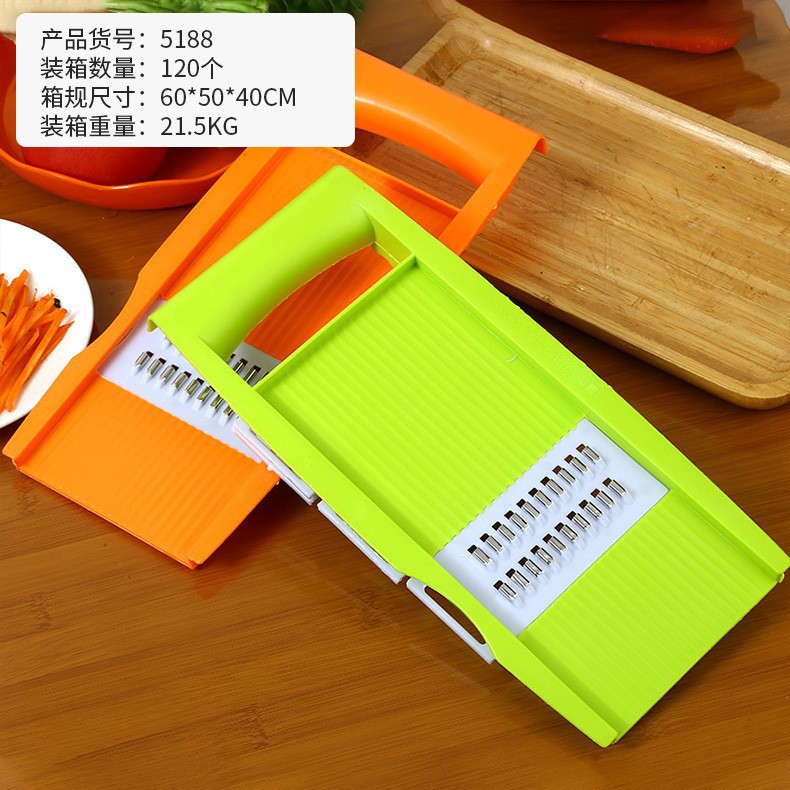 43 tipos de cortador de verduras YJ - 2 rectangular cortador de verduras doméstico multifuncional cortador de alambre image 2