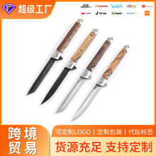 519随身折叠刀户外便携刀具折刀带皮套野营刀具神笔高硬利小刀