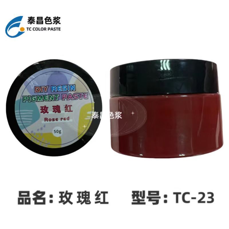 TC-23 글루 컬러 페이스트 로즈 레드, 오픈 병 50g
