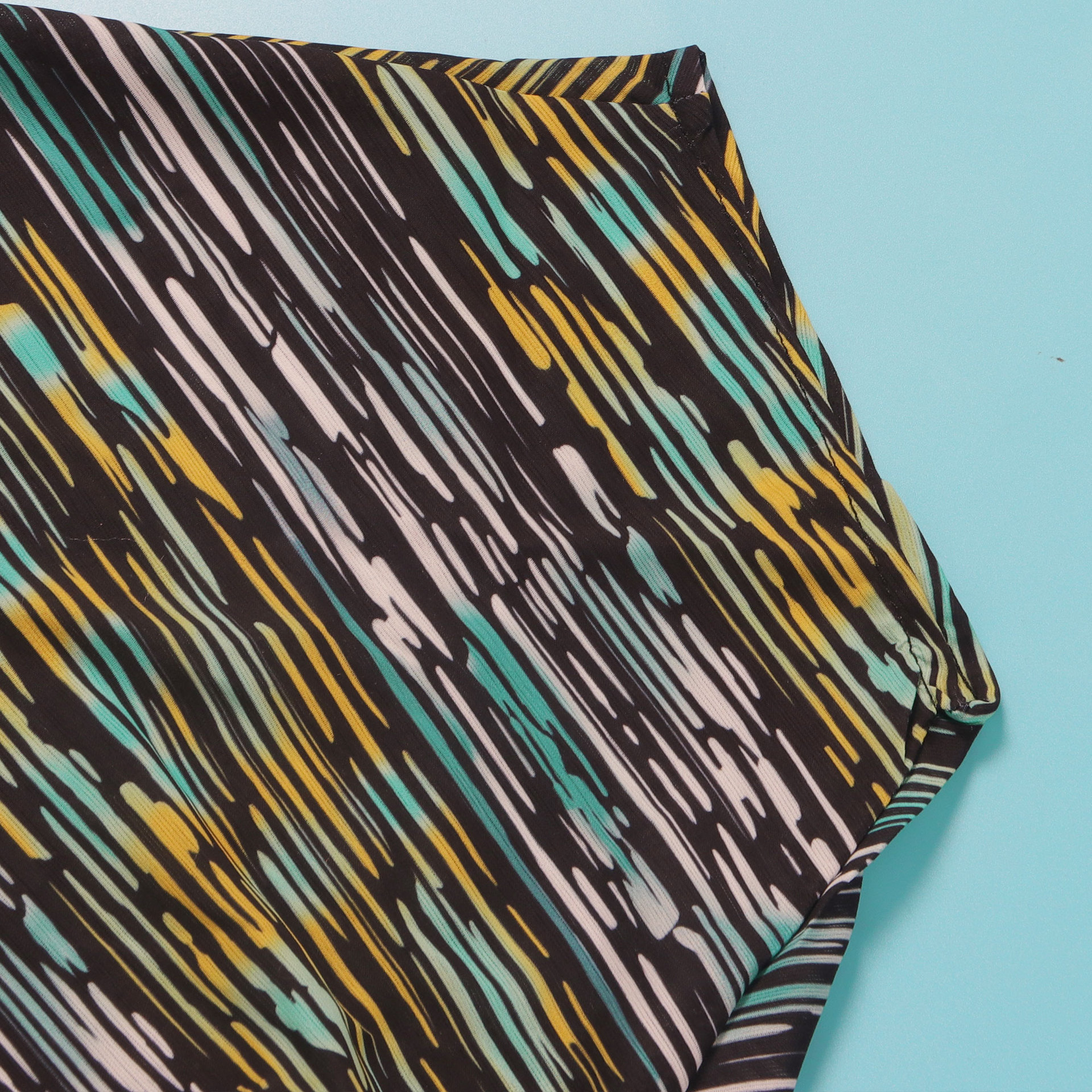 Women Popular Printed Contrast Color V-neck Wide Leg Two Piece Set