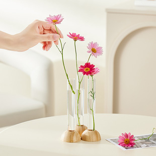 Bamboo seat water culture flower vase floral home decoration living room dining table study office decoration cross-border wholesale