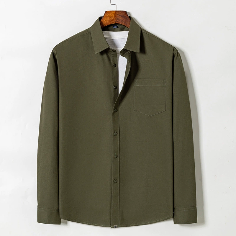 Новая японская ретро рабочая рубашка для мужчин, осенняя новая модная свободная повседневная рубашка из высокого хлопка с длинными рукавами, комплект куртки