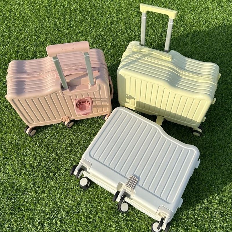 Rideable luggage 24inch Children's trolley case for boys 22-inch travel password boarding case 20inch Durable and sturdy