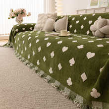 现代简约新款沙发巾复古ins风沙发套罩一片式全包盖布防滑直排坐