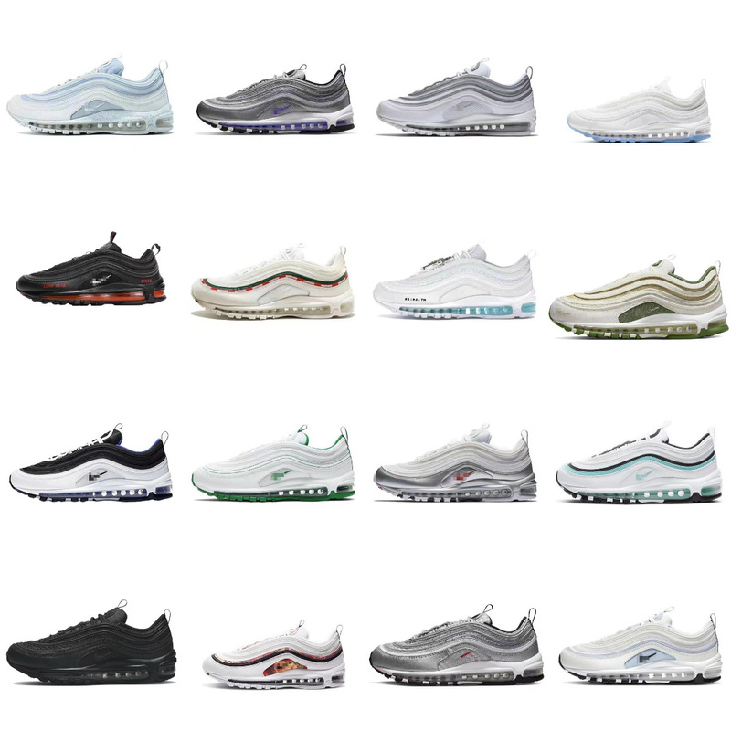 Putian shoes foreign trade wholesale Air MAX97 full palm air cushion retro bullet men's and women's sports running shoes Putian shoes foreign trade wholesale Air MAX97 full palm air cushion retro bullet men's and women's sports running shoes