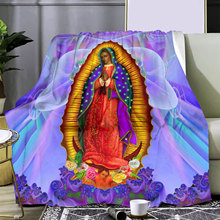 厂家直供3D印花法兰绒毯加厚双层毯空调毯婴儿可定图案天使