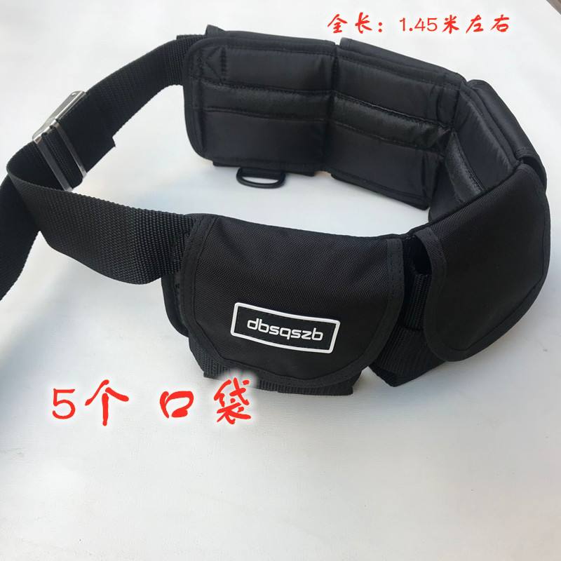 Diving Belt Pocket Weight Bag Diving Lead Bag Weight Belt Quick Shackle Buckle Buckle Lead Belt 5 Pack