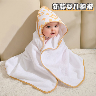Manufacturer Cross-Border Baby Quilt Microfiber Cloak Bath Towel Cartoon Print Children's Hooded Wearable Cloak Wholesale