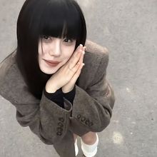 高级感西装毛呢外套女秋冬2025新款加厚加棉中长款小个子呢子大衣
