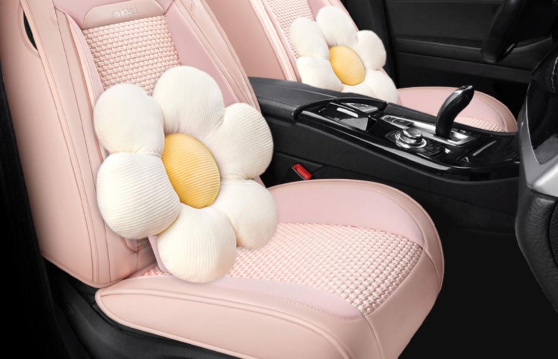New car seat cover four seasons universal cushion summer ice silk breathable car seat cover net red full surround cushion