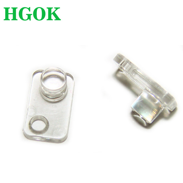 HGOK透明LED导光板 PC长方形摄像器材贴片透光带定位孔导光板