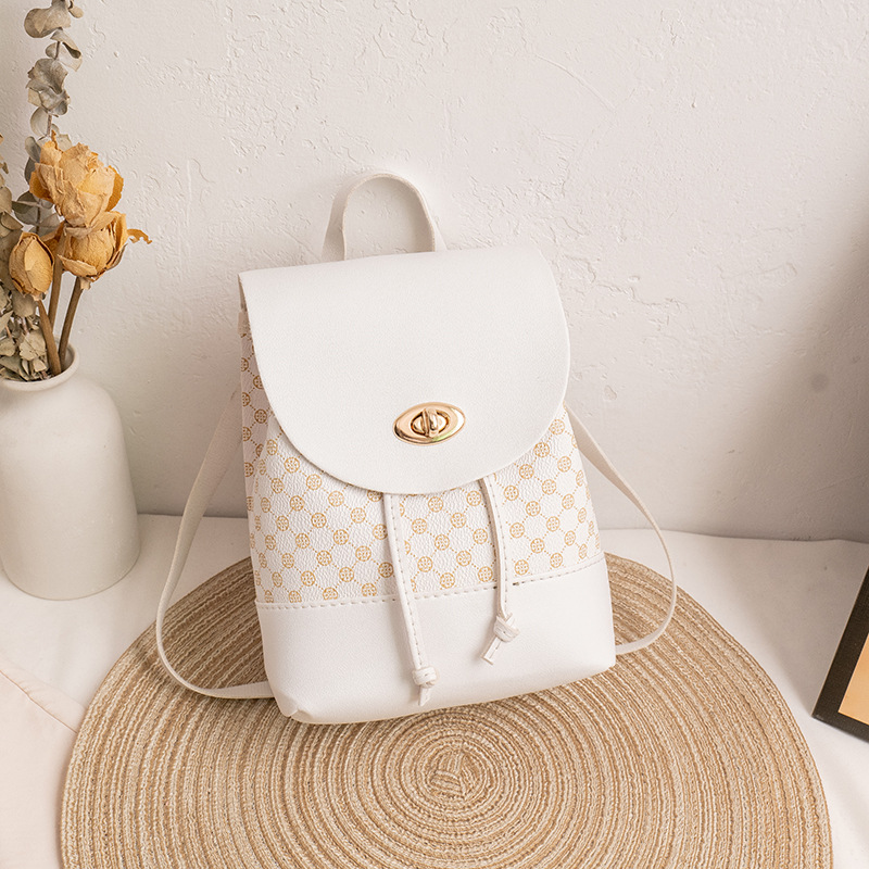 Trendy Backpack Simple Retro Korean Type - Picture 7 of 7