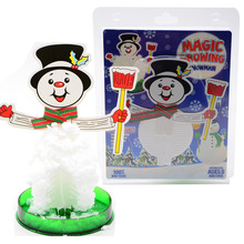 纸上浇水长雪花新奇特玩具魔法圣诞节雪人树学生结晶小实验批发