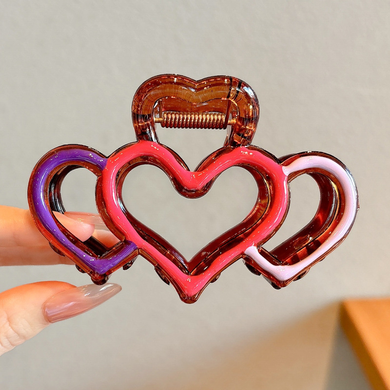 1#corazones rosas y morados