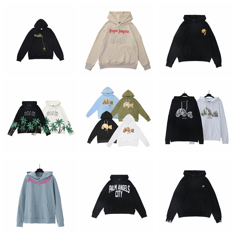 Foreign Trade Autumn New High Street Fashion Fleece Letter Print Crewneck Sweatshirt Casual Unisex Hoodie Autumn